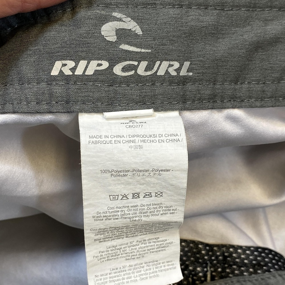 Rip Curl Board Shorts Mens 38 Swim Trunks Polyester Pocket Surf Beach - Picture 4 of 11